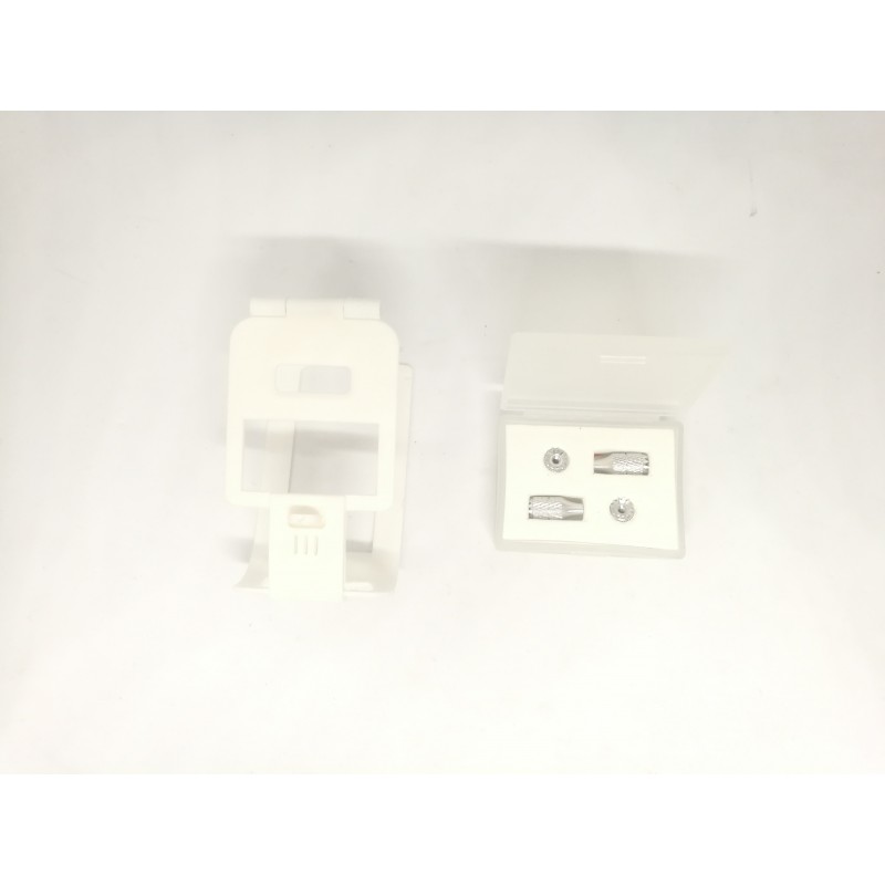 FrSky X-Lite BRACE LITE & Long+short Gimbals stick ends (Blanco/plata)