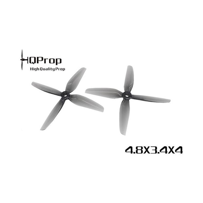 HQProp Durable Prop 4.8X3.4X4 Grey - Poly Carbonate