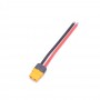 Connector Amass XT60H-M female + 10cm 14AWG soldered cable