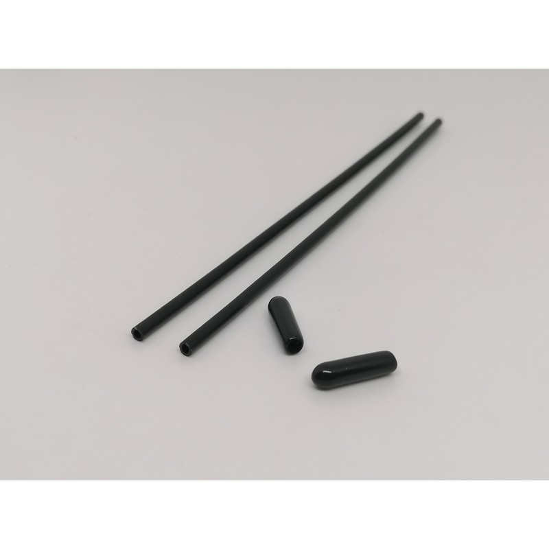 Tubo De Protección Para Antenas Del Receptor + Tapa Negra