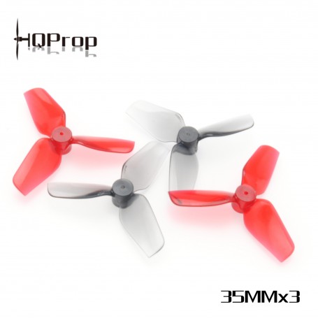 HQ Micro Whoop Prop 35MMX3 Grey - Poly Carbonate - 1MM Shaft