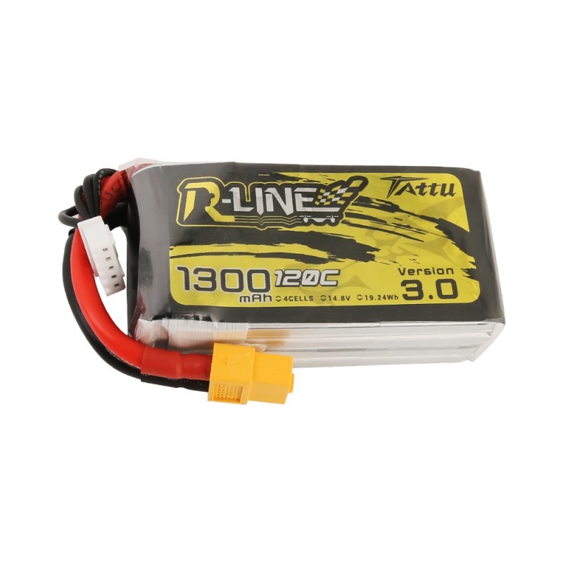 Tattu R-Line Version 3.0 1300mAh 14.8V 120C 4S1P Tattu R-Line Version 3.0 1300mAh 14.8V 120C 4S1P