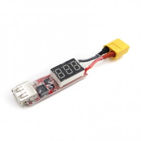 2S-6S Lipo Battery XT60 Plug to USB 5V 2A Converter