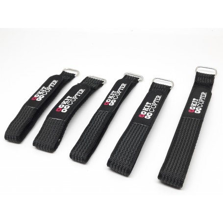 KitCopter Velcro Strap Kevlar V2 - 25x2 cm negro