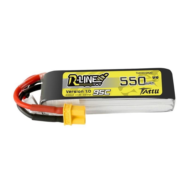 Tattu R-Line 550mAh 7.4V 2S1P 95C Lipo Battery Tattu R-Line 550mAh 7.4V 2S1P 95C Lipo Battery