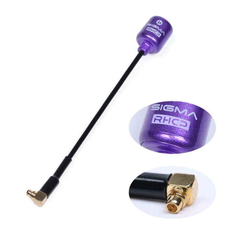 iFlight SIGMA 5.8GHz 75mm RHCP MMCX 90º Antenna Black iFlight SIGMA 5.8GHz 75mm RHCP MMCX 90º Antenna Black