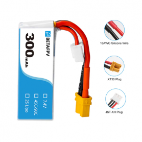 BETAFPV 300mAh 2S 45C Lipo Battery (2PCS) 2