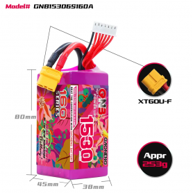 Gaoneng 6S 1530mah 160C 2