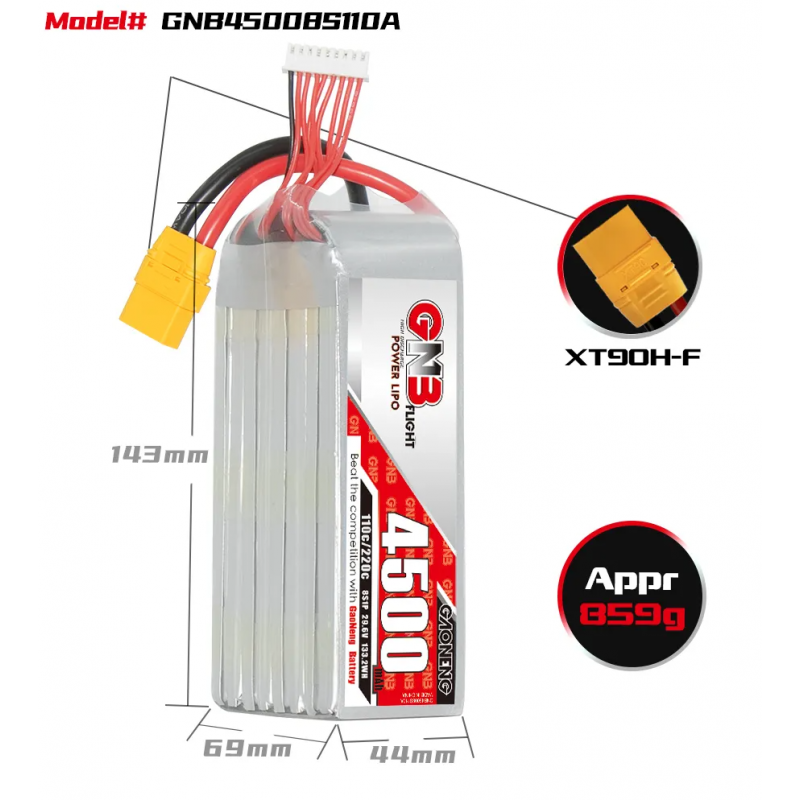 Gaoneng 8S 4500mAh 110C XT90