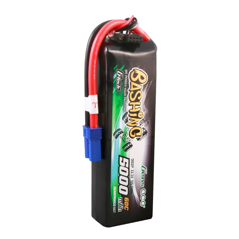 Gens ace G-Tech 5000mAh 11.1V 3S1P 60C Lipo Battery Pack with EC5 Plug-Bashing Series Gens ace G-Tech 5000mAh 11.1V 3S1P 60C Lipo Battery Pack with EC5 Plug-Bashing Series