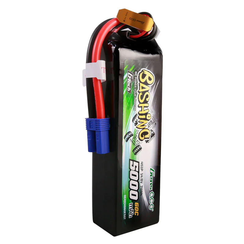 Gens ace G-Tech 5000mAh 14.8V 4S 60C Lipo Battery Pack with EC5 Plug-Bashing Series Gens ace G-Tech 5000mAh 14.8V 4S 60C Lipo Battery Pack with EC5 Plug-Bashing Series
