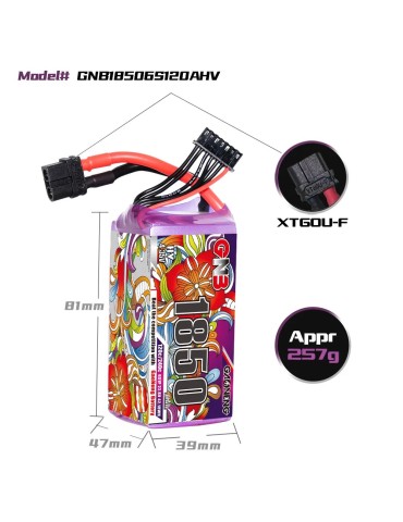 Gaoneng 6S 1850mAh 120C 2