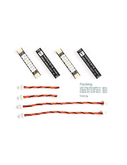 Matek 2812 Arm Light 4X RGB LED (4PCs)