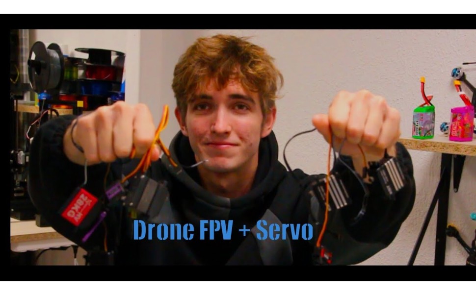 Angulo de cámara ajustable para tu dronFPV en pleno vuelo - Tutorial de Servo